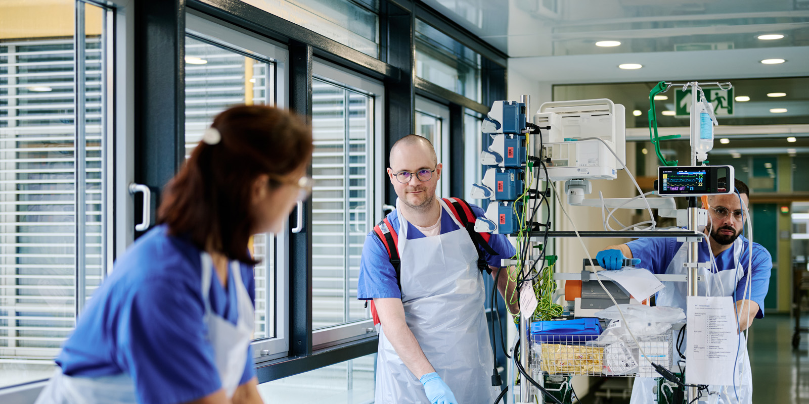 Intensivmedizin Team im Notfalleinsatz
