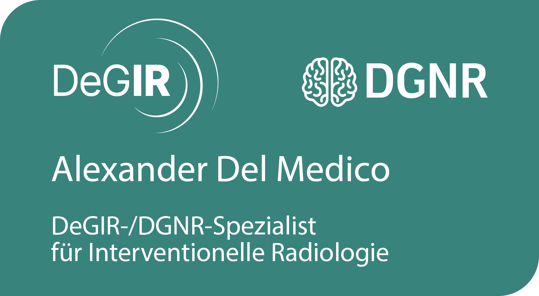 DEGIR Siegel Medico Interventionelle Radiologie
