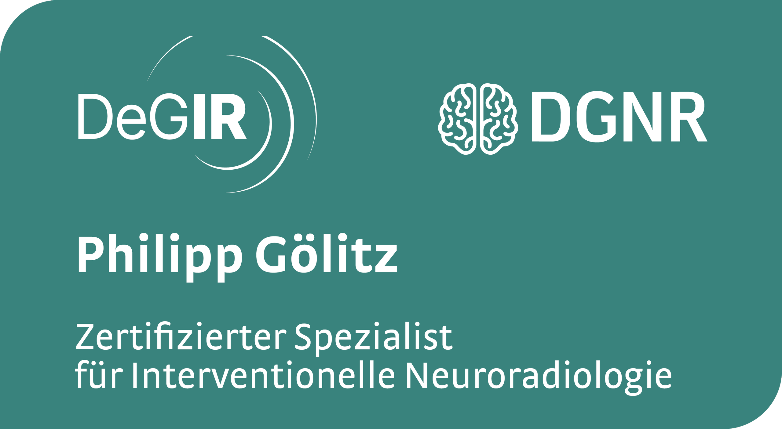 Siegel Gölitz für Interventionelle Radiologie